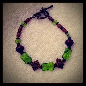 Vintage glass bead bracelet